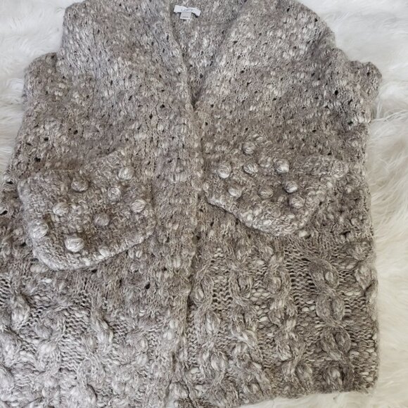 ANN TAYLOR Loft Alpaca Wool Open chunky‎ Cardigan XS/S - Picture 11 of 12